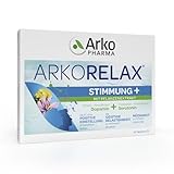 Arkopharma - Arkorelax Stimmung + - mit 500 mg Tyrosin + 220 mg Tryptophan + Safran + Rhodiola und Vitamin B6 – natürliches Wohlbefinden – 30 Tabletten – für emotionales Gleichgewicht