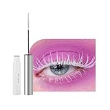 Weiß Wimperntusche, Wasserfest Long-lasting Feiner Pinsel Mascara für Extrem Lange Wimpern, Amazing Effect Mascara für Voluminöse Wimpern in Perfekter Definition, 5 ml