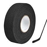 Hockeyschlägerband - Sport Wasserdichtes Klebeband - Hockey Band - Eishockeyband für Badmintongriff, Tischtennisschläger, Springseil, Golfmast, Tenniskürbisschläger2.5cm*25m（Schwarz）