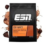 ESN IsoWhey Hardcore Proteinpulver, Chocolate, 2 kg, bis zu 26 g Protein pro Portion, made in Germany