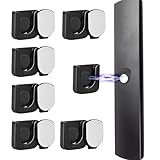 6 Stück Magnetische Fernbedienungshalter, Starker Magnethalterung, Wandmontage Fernbedienungshalter für Fernseher, Ventilator, Klimaanlage, Fernbedienungshalter mit selbstklebender Rückseite(Schwarz)