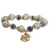 Zuoeay Elegantes Armband aus Kristallperlen, leuchtend Dunkeln, Armreif für Partys, bequem, für den täglichen Gebrauch, natürlicher Charme, leuchtend in der Nacht