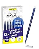 Online 12x radierbare Ersatzminen I Kompatibel mit Pilot Frixion, magiXX I Blau 0,7mm Strichstärke I Ersatzmine für Gelstift radierbar I Nachfüllminen für Gel-Tintenroller mit radierbarer Tinte