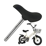 Walopola Fahrradsattel für Kinder – Fahrradsitz-Ersatz – Fahrersattel mit Sattelstütze, weiches PU-Kissen, Balance-Fahrradsattel für verbessertes Fahrerlebnis