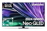 Samsung Neo QLED 4K QN85D Fernseher 55 Zoll, Samsung TV mit Neural Quantum 4K AI Gen2 Prozessor, Quantum-Matrix-Technologie, 4K Upscaling, Smart TV, GQ55QN85DBTXZG, Deutsches Modell [2024]