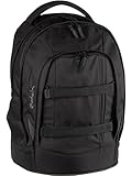 satch pack Schulrucksack Schulrucksack ab 5. Klasse ergonomisch 30L Stauraum standfest Organisationstalent, Blackjack - Schwarz