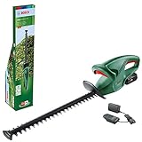 Bosch Akku Heckenschere EasyHedgeCut 18-45 (1 Akku 2,0 Ah, 18-Volt-System, Messerlänge 45 cm, im Karton)