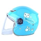 Ghzste Kinder Jugend Fahrradhelm, Jungen Mädchen Warmer Winddichter Motorradhelm, Skateboardhelme Fahrrad Laufrad Scooter Mädchen Jungen Kinder (Blau)