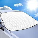 Frontscheibenabdeckung Winter, Ultra-Dick Auto Windschutzscheiben Abdeckung Sonnenblende Wintergegen Schnee EIS Frost Sonne UV, Abdeckplane Frontscheibe Scheibenabdeckung Auto für SUV Groß Oder Klein