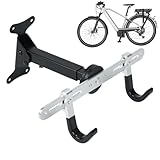 Wand-Fahrradaufhänger | Horizontale Fahrradhalterung | strapazierfähiger, verstellbarer Organizer-Aufhänger für Werkstatt, Aufbewahrung im Innenbereich, platzsparend