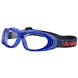 WaTudouYe Sportbrille Schutzbrille Schutzbrille Verstellbarer Riemen für Basketball Fußball Sportlinse austauschbar