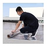 ASDQWER Dachbahn Selbstklebend，Bitumenbahn，Schuppen Dachpappe Selbstklebend，Dach Reparaturband Wasserdichtes，für Flachdach,Gartenhaus Dach,Metalldachbahn，Gartenhäuser,Carport(THK1.2mm/W0.2*L10m)