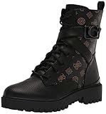 GUESS Damen Orana Springerstiefel, schwarz/braun, 37.5 EU