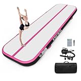 Air Matte Track, Gymnastikmatte 3/4/5/6m Turnmatte Aufblasbar Tumbling Matten mit Pumpe Trainingsmatte Fitnessmatte Yogamatte für Zuhause Outdoor