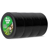 V1 TRADE Panzertape Schwarz 48mm x 50m - 4 x Panzerband extra stark wasserfest für innen und außen geeignet - Duct Tape mit einfacher Handhabung & rückstandsfrei entfernbar