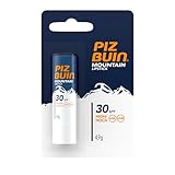 PIZ BUIN Mountain Lippenpflege LSF 30, feuchtigkeitsspendender Lippenpflegestift für Wintersportler, effektiver Wind- und Sonnenschutz für die Lippen, 4,9 g