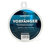 Zanderfang - Fluorocarbon Vorfach-Angel-Schnur für Hecht und Zander – Vorfach-Schnur Vorfänger - 0,75mm - 50m, Raubfischangeln