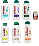 Borotalco Testset Duschgel, Profumo di Borotalco Original Rinfrescante and Rilassante Body and Shower Gel Shower Gel 6 x 450 ml + Italian Gourmet Polpa 400 g