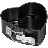 ORIGINAL KAISER Inspiration Mini Herzkuchen Springform 11 x 14 cm, kleine Herz-Backform, Antihaftbeschichtung, Springform klein für 1/2 Rezeptportion, geeignet für die Heißluftfritteuse