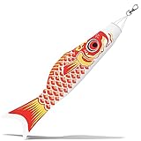 Anley 26 Zoll Japan Koi Fisch Flagge Karpfen Windsack Streamer - Japanische Koinobori Traditionelle Hängeflagge&Banner für den Kindertag-Outdoor Dekoration Garten Hinterhof Dekor Breeze Flying Fish