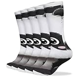 TPDHJK 5 Paar atmungsaktive Socken mit Panda-Druck, Winter-Thermosocken für Damen, coole lustige Socken für Herren und Damen, Wandersocken für Damen