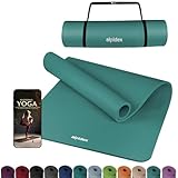 ALPIDEX Yogamatte Extra Dick 1,5 cm Gymnastikmatte 3 Größen E-Book rutschfest Phthalatfrei Fitness Matte Turnen Pilates Sport Physio HIIT Yoga Trainingsmatte Isomatte, Turquoise, 190 x 60 x 1.5 cm