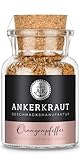 Ankerkraut Orangenpfeffer, fruchtig-würziger Pfeffer-Kick für Fleisch, Fisch und Gemüse, Allrounder pikant, Genuss für Vorspeisen, Hauptgerichte und Dessert, 75 g im Korkenglas