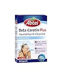 Abtei Beta-Carotin Plus - Für den Hautschutz - Mit hautaktiven B-Vitaminen - glutenfrei, laktosefrei - 50 Kapseln