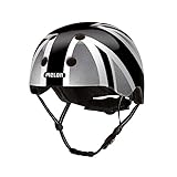 Melon Fahrradhelm »Union Jack Plain« für Damen, Herren und Kinder | Leichter & sicherer urbaner Cityhelm mit Magnetverschluss, individuell anpassbar in grau, schwarz | Größe XXS-S (46–52cm)