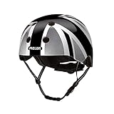 Melon Fahrradhelm »Union Jack Plain« für Damen, Herren und Kinder | Leichter & sicherer urbaner Cityhelm mit Magnetverschluss, individuell anpassbar in grau, schwarz | Größe XXS-S (46-52 cm) …