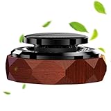 Solarbetriebener Auto-Lufterfrischer, drehbar, solarbetriebener Auto-Luftreiniger, Orangenduft, Geruchsentferner für den Innenbereich, langanhaltender Duft