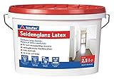 2,5 Liter Latex-Farbe Extra Seidenglanz E.L.F. weiß, innen und außen, abtönbar