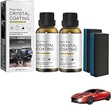 Car Plastics Restorer, 2024 New Kunststoffteile Kristalline Beschichtung, Auto-Kunststoff-Restaurator, Car Plastics Restorer, Crystal Coating Kunststoff, Auto-Plastikteile-Renovierungsmittel (2PCS)