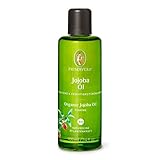 PRIMAVERA Pflegeöl Jojobaöl bio 100 ml – naturreine Pflanzenkraft – Glasflasche – Aromaöl, Körperöl, Naturkosmetik – hautstraffend, festigend, fördert die Elastizität – vegan