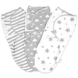 Little Seeds Pucksack Baby , Decke Pucktuch Baby Für Neugeborene von 0-3 Monate Swaddle Decke aus 100% Bio-Baumwolle