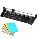 MObyat A2/A3/A4 Manueller Papierschneider, Metall-Guillotine-Papierschneider, Schnittbreite 31,8 cm–60 cm, 10 Blatt Schneiden, Markierungen, Einfach Zu Verwenden, Für Bastelpapier, Karton