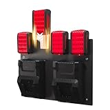 Akku Wandhalterung, Wandhalterung Für Bosch Professional Akkus Halterung Und Ladegeräte Akkugeräte-Zubehör Premium Montagematerial Stabile Akkus Ladegeräte Halterung Wandhalter Für Bosch 1-4 Akkus