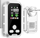 Gedsffati Rauch-, Gas- und CO-Melder mit Stecker für Haus, Kohlenmonoxidmelder CO-Warnmelder, Rauchmelder, Gasmelder Brenngas-Warnmelder für Erdgas LPG Methan Propan Butan, Weiß, HD11-CGS