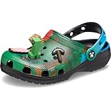 Crocs Klassische Minecraft-Clogs für Erwachsene, unisex, Minecraft/Grün, 5 Women/3 Men