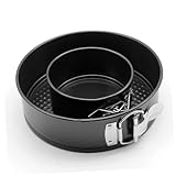 ARTSEWPLY Carbon Steel Backform Rund Antihaftbeschichtet Backblech mit Sicherungsverschluss Hohe Hitzebeständigkeit Für DIY Kuchen Backen Zuhause und Profi Gebrauch