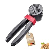 Westmark Nussknacker und Sektzange, extra große Öffnung für Walnüsse, mit Klammer, Aluminium, Westmark Nussprofi, Anthrazit/Rot, 33222270