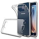 Verco Handyhülle für Samsung S6 Case, Handy Cover für Samsung Galaxy S6 Hülle Transparent Dünn Klar Silikon, durchsichtig