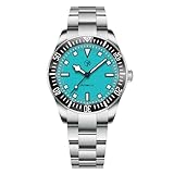 KALPADIVES RollsTimi RT7910 Herren-Automatikuhr – NH35-Uhrwerk, 40 mm Edelstahl, Leuchtzeiger, 3 ATM wasserdicht, klassische Business-Casual-Uhr, Himmelblau Rt7910mb, Klassisch