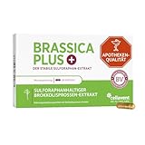 Brokkolisprossen Extrakt Kapseln | höchstdosiert | 280.000 mg Brokkoli | 99% stabilisiertes Sulforaphan | 3.600 mg Brokkolisprossen pro Kapsel | 60% besser bioverfügbar | Brassica PLUS