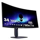 Alienware 34 Gaming Monitor - AW3425DWM, WQHD (3440x1440), 21:9 1500R Curved, 180Hz, VA, 1ms, AMD FreeSync Premium, VESA AdaptiveSync, 95% DCI-P3, HDR400, DisplayPort, 2 HDMI, 3 USB, 3 Jahre Garantie