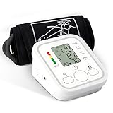 Blutdruckmessgerät Oberarm Digital Messgerät Bluthochdruck LED Display, Arrhythmie-Erkennung & Pulsmessung, Große Manschette 22-36 cm, 2 * 99 Speicher