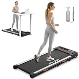 HBTower Walking Pad, Laufband für zuhause, Schreibtisch-Laufband für Home Office, 2 in 1 Tragbares Laufbands mit Fernbedienung, Walking Jogging Maschine mit LED Display