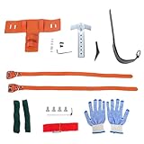 Steigeisen-Set Zum Klettern von Bäumen | Steigeisen aus Rindsleder zum Beschneiden und Klettern | Zubehör für die Erholung im Freien für Obsternte Überleben Beobachtung und Verwaltung von Obstgärten