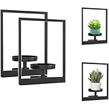 Wandpflanzenhalter aus Metall – hängende Pflanzgefäße für den Innen- und Außenbereich, erhöhen das Grün im Wohnzimmer, Bad, Terrasse, Fensterregale