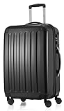 Hauptstadtkoffer- Alex - - Mittelgroßer Hartschalenkoffer, TSA, 4 Rollen, Koffer, Trolley, Rollkoffer, Reisekoffer, Volumenerweiterung, 65 cm, 74 Liter, Schwarz
